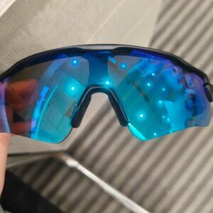 Oakley Sunglasses Blue Lens Sport Cycling Running Outdoor